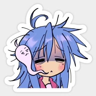 dead tired izumi konata / lucky star Sticker